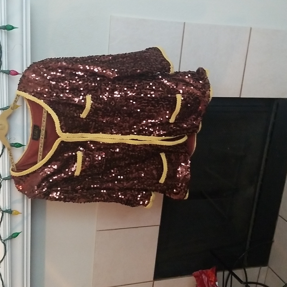 A beautiful sparkly brown jacket
